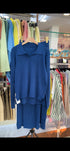 Winter Collar Down Sweaters With Pleated Skirt Sets